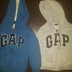 2 Gap ZIP up sweaters 3T